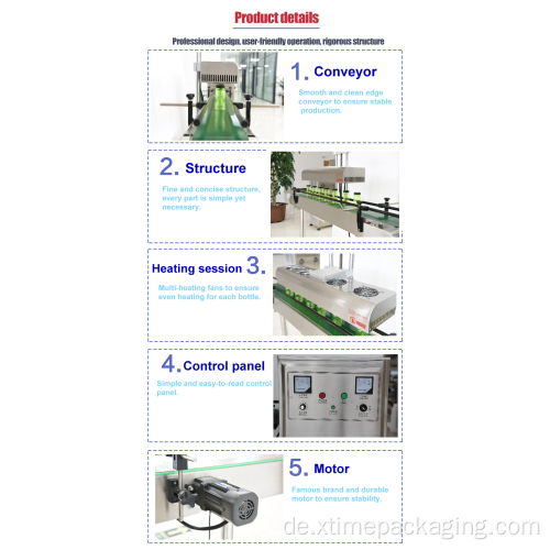 Plastikflaschenkappe Aluminiumfolie Dichtungsmaschine